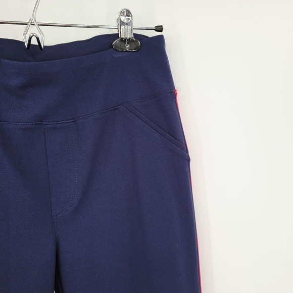 The Cause Collection Navy Red High Waist Pants 6 - Picture 4 of 15